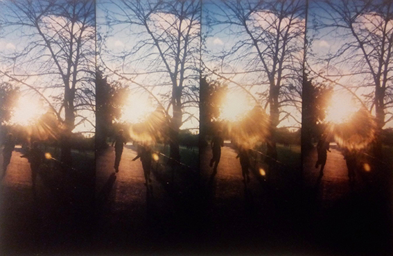 'Song' - image of leaping into the sun by Meredith Evans